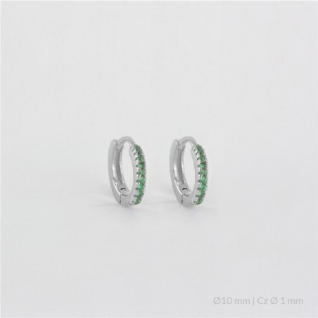 Boucles d'oreilles anneaux en Argent | Ø10 mm