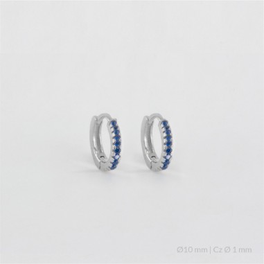 Boucles d'oreilles anneaux en Argent | Ø10 mm