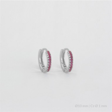 Boucles d'oreilles anneaux en Argent | Ø10 mm