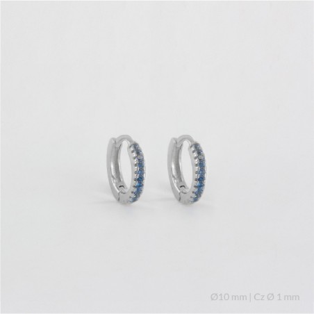 Boucles d'oreilles anneaux en Argent | Ø10 mm