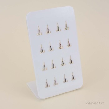 Display - 8 pairs of hoops...