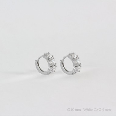 Boucles d'oreilles en Argent | Ø10 mm