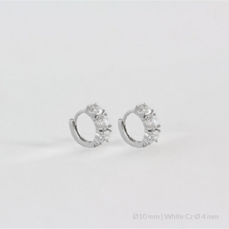 Silver Earrings | Ø10 mm