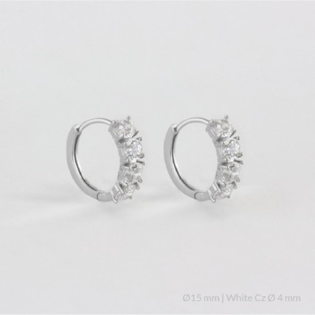 Silver Earrings | Ø15 mm