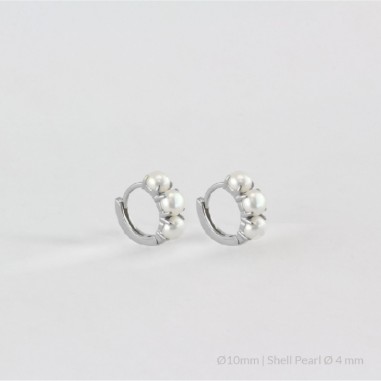 Boucles d'oreilles en Argent | Ø10 mm