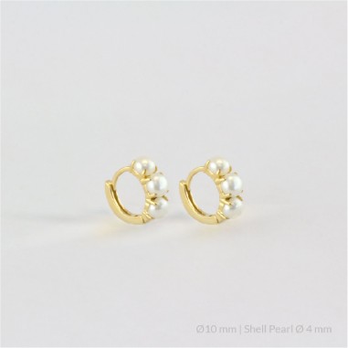 Boucles d'oreilles en Argent | Ø10 mm