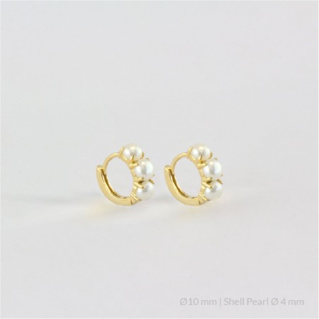 Boucles d'oreilles en Argent | Ø10 mm