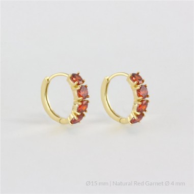 Boucles d'oreilles en Argent | Ø15 mm