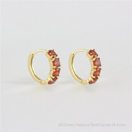 Boucles d'oreilles en Argent | Ø15 mm