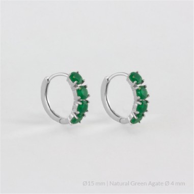 Boucles d'oreilles en Argent | Ø15 mm