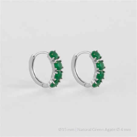 Boucles d'oreilles en Argent | Ø15 mm