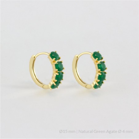 Boucles d'oreilles en Argent | Ø15 mm