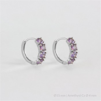 Silver Earrings | Ø15 mm