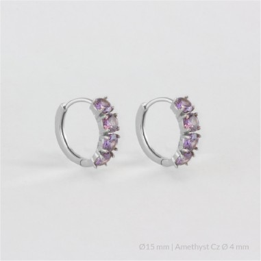 Silver Earrings | Ø15 mm