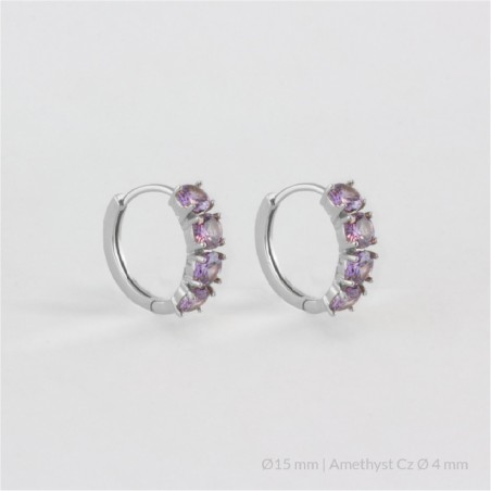 Boucles d'oreilles en Argent | Ø15 mm