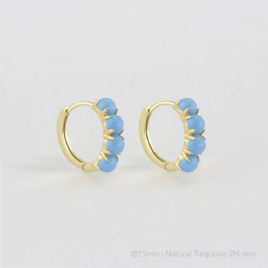 Boucles d'oreilles en Argent | Ø15 mm