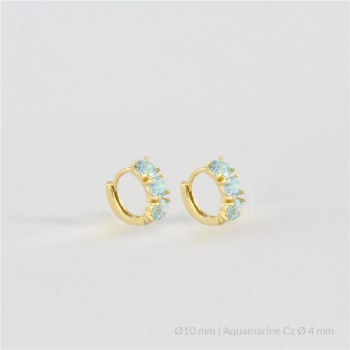 Silver Earrings | Ø10 mm