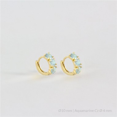 Boucles d'oreilles en Argent | Ø10 mm