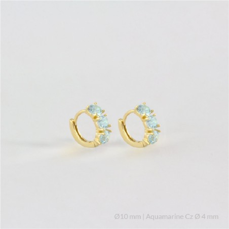 Boucles d'oreilles en Argent | Ø10 mm