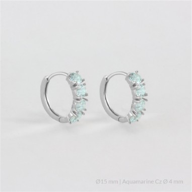 Boucles d'oreilles en Argent | Ø15 mm