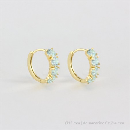 Boucles d'oreilles en Argent | Ø15 mm