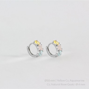 Boucles d'oreilles en Argent | Ø10 mm