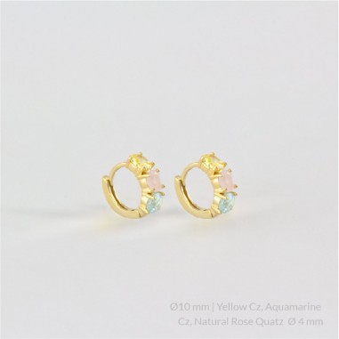 Boucles d'oreilles en Argent | Ø10 mm