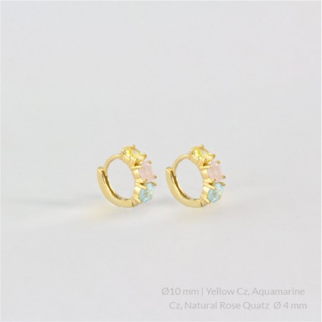 Boucles d'oreilles en Argent | Ø10 mm