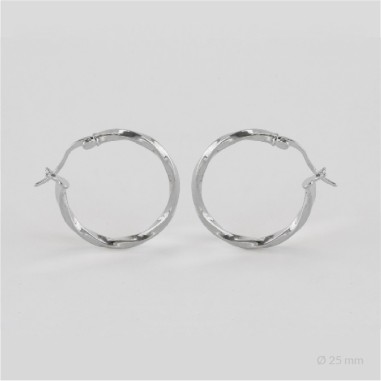 Sterling Silver Hoops | Ø25 mm