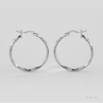 Sterling Silver Hoops | Ø30 mm
