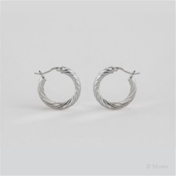 Sterling Silver Hoops | Ø18 mm