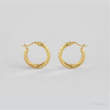Sterling Silver Hoops | Ø18 mm