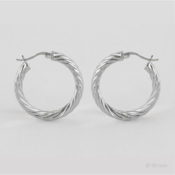 Sterling Silver Hoops | Ø30 mm