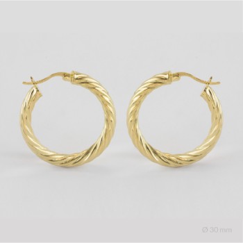 Sterling Silver Hoops | Ø30 mm