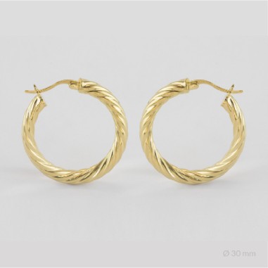 Sterling Silver Hoops | Ø30 mm