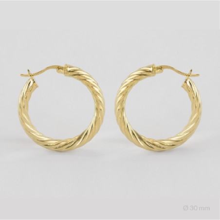 Sterling Silver Hoops | Ø30 mm