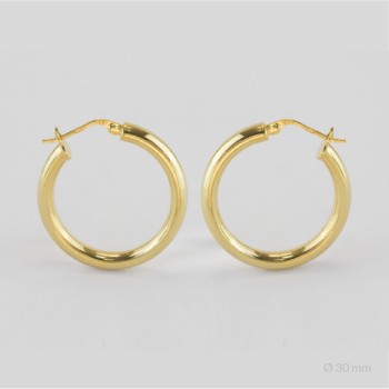 Sterling Silver Hoops | Ø30 mm