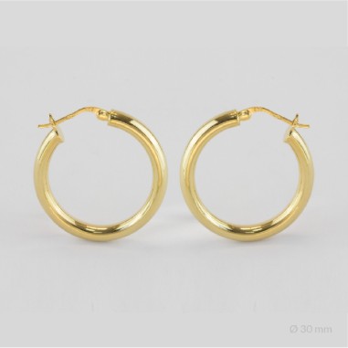 Sterling Silver Hoops | Ø30 mm