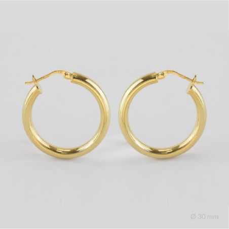 Sterling Silver Hoops | Ø30 mm