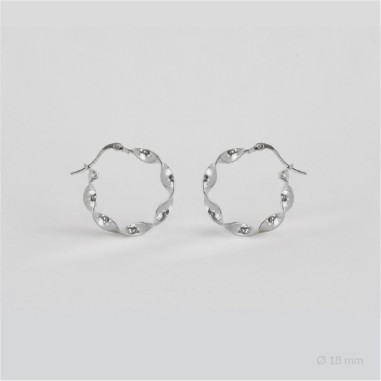 Sterling Silver Hoops | Ø18 mm
