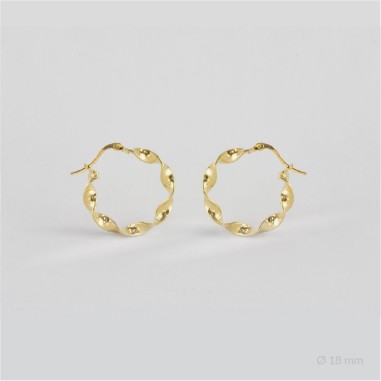 Boucles d'oreilles anneaux en Argent | Ø18 mm