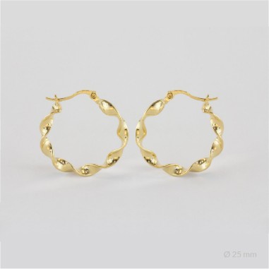 Sterling Silver Hoops | Ø25 mm