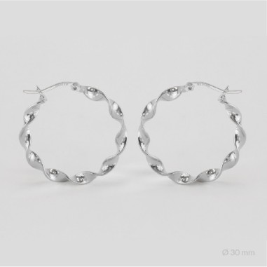 Sterling Silver Hoops | Ø30 mm
