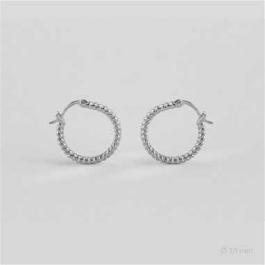 Sterling Silver Hoops | Ø18 mm