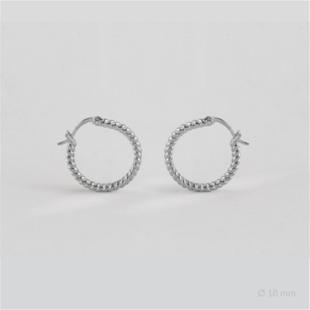Sterling Silver Hoops | Ø18 mm