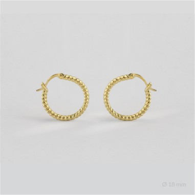Sterling Silver Hoops | Ø18 mm