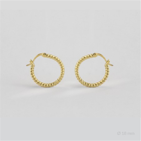 Sterling Silver Hoops | Ø18 mm