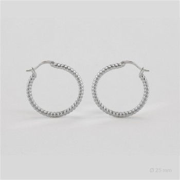 Sterling Silver Hoops | Ø25 mm