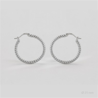 Sterling Silver Hoops | Ø25 mm