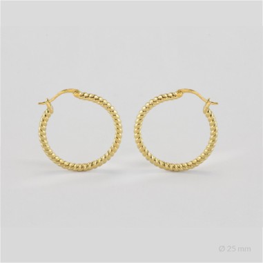 Sterling Silver Hoops | Ø25 mm